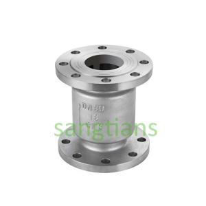 CF8 DN80 stainless steel lift silent check valve with flange ends