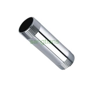 DN6 100mm length 304 stainless steel double male thread pipe nipple