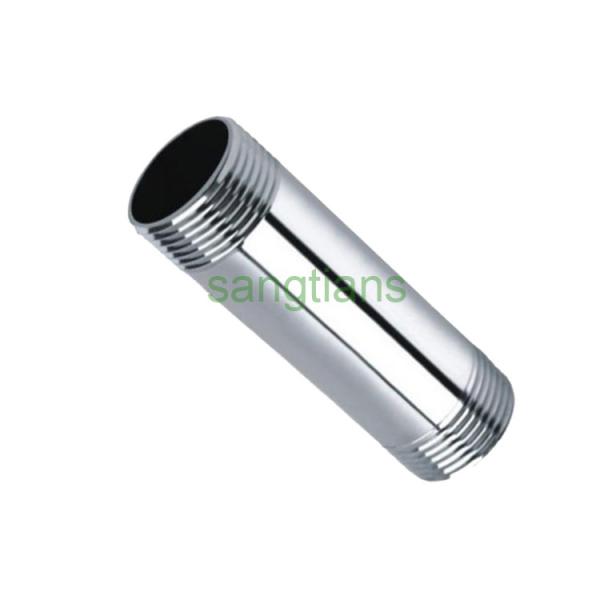 Buy DN6 100mm length 304 stainless steel double male thread pipe nipple at wholesale prices