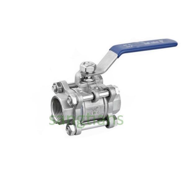 Buy 1'' Stainless Steel 316/CF8M 1000WOG Full Port Female Screw Thread 3PCS Ball Valve at wholesale prices