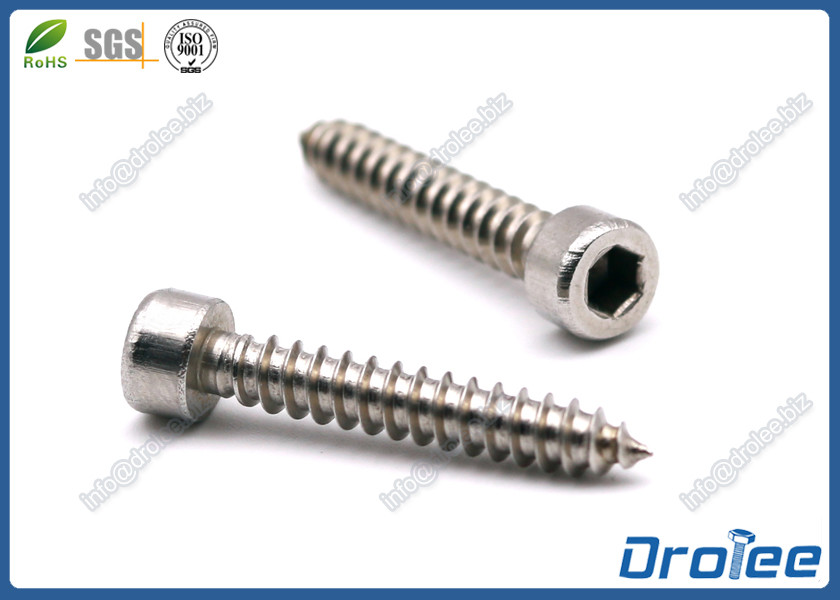 Quality Stainless Steel Allen Socket Cap Sheet Metal Self-tapping Wood Screw for sale