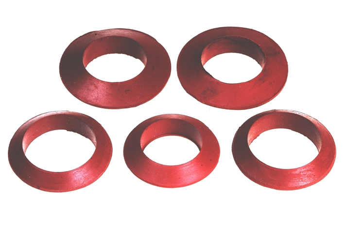 Quality Red Bolt Custom Molded Rubber Parts , Hydrophilic Sealing Gasket for sale