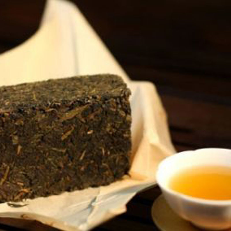 Quality Anhua Tight And Black Shape Chinese Dark Tea For Restaurants And Tea Houses for sale
