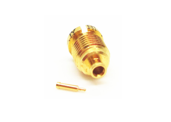 Quality Gold Plated Mini SMP Connectors Blindmate Male Crimp Micro Coaxial Connector for sale