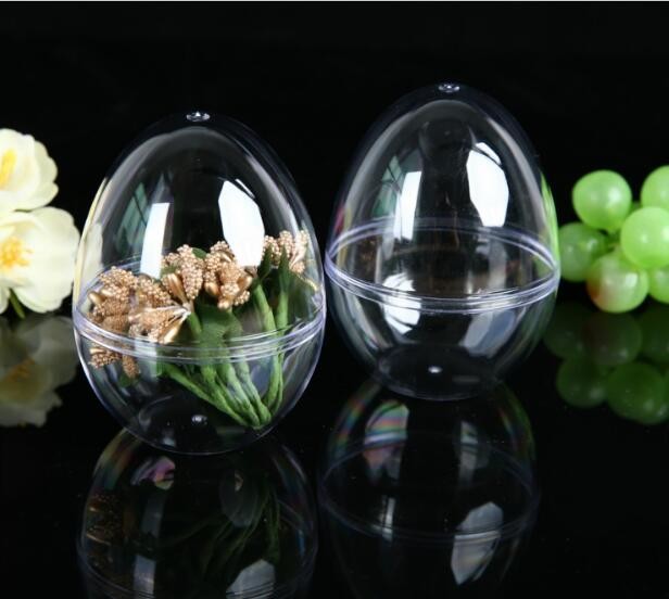 Quality empty egg shaped oval shape food  cake candy chocolate plastic packaging containers for sale