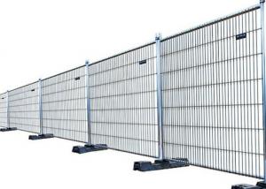 Quality Anti Climb Hot Dip Galvanized Temporary Steel Fencing 350cm Square Top for sale
