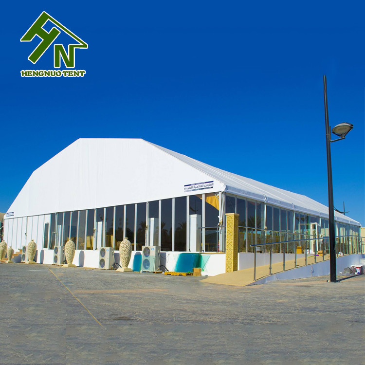 Quality 1000 People Exhibition Events Polygonal Tent Glass Side Walls Glasshouse Marquee for sale