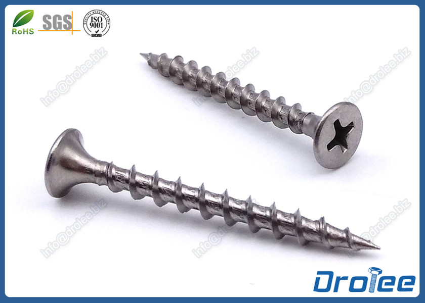 Quality 410 Stainless Steel Drywall Screws Philips Bugle Head Coarse Thread for sale