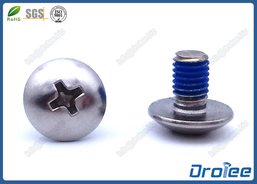 Quality 304/316 Stainless Steel Philips Truss Head Nylon Self-locking Screw for sale