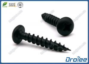 Quality 410 Stainless Steel Wood Deck Screw, Philips Round Head, Type 17, Black Disgo Plated for sale