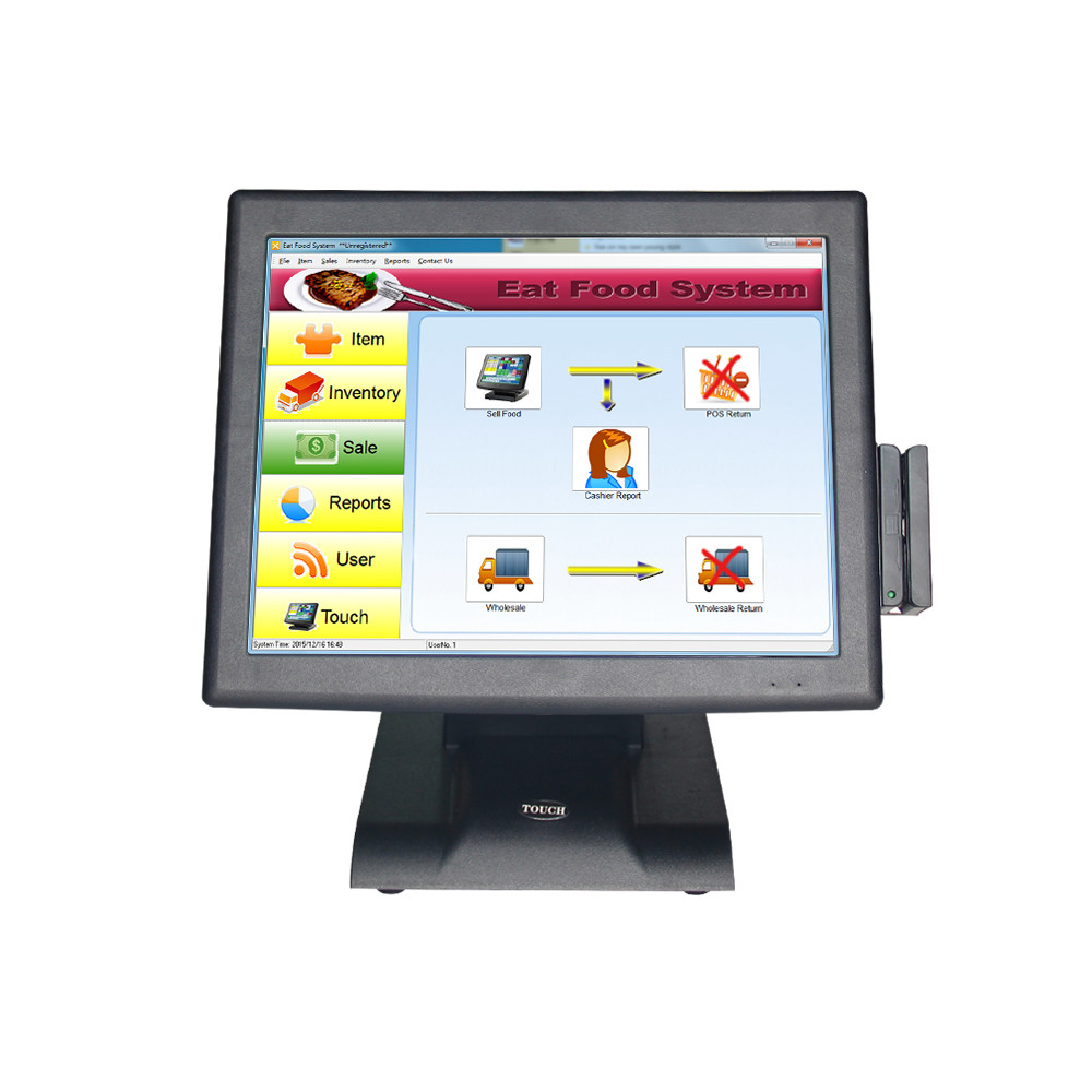 Buy 15 Inch All In One Pc Pos Terminal Pos System Touch Screen Cash Register With MSR POS2119 at wholesale prices