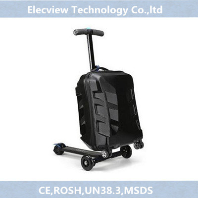 Quality Electric foldable Scooter with suitcase Luggage 3 Strong Wheels for sale