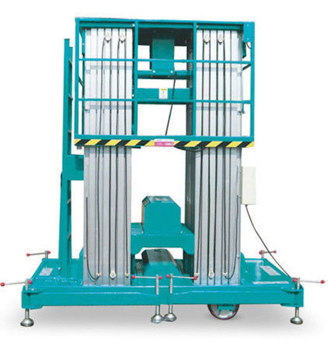 Quality single mast aerial working man platform lift table for sale