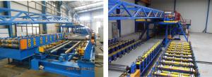 Quality GCr15 Alloy Roll Forming Rock Wool Sandwich Panel Line for sale