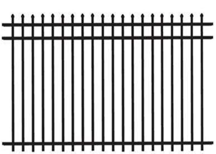 Quality Metal Wrought Iron Garrison Fence Panels Press Top Galvanized 1.8m Height for sale