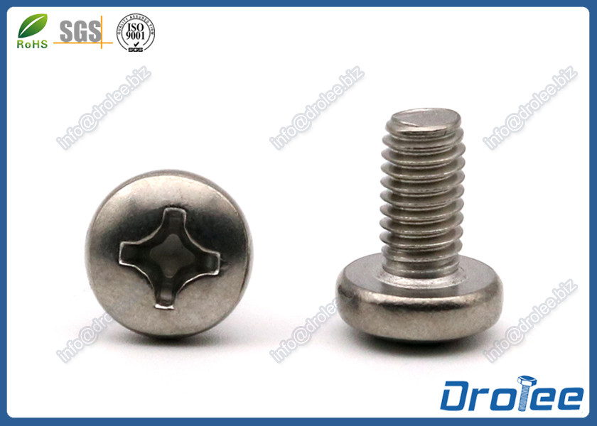 Quality #10-32 x 3/8" 18-8 Stainless Philips Pan Head Fine Thread Machine Screw, UNF for sale