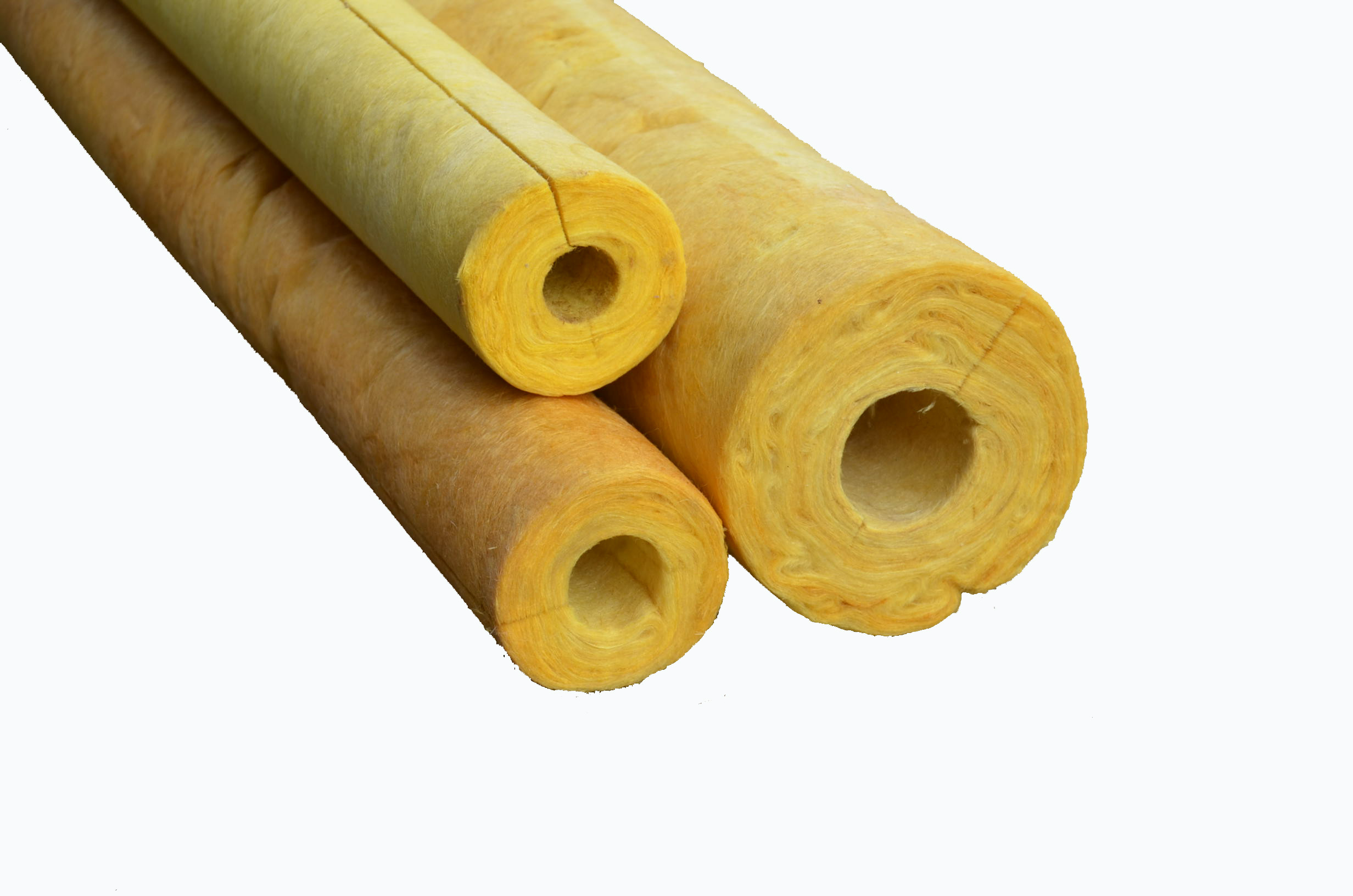 Quality 96 kg/m3 Glass Wool Pipe Insulation ， Fiberglass Pipe Insulation for sale