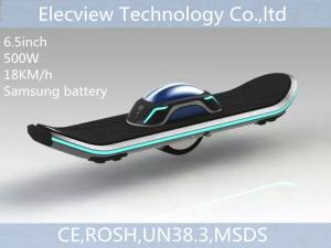 Quality Smart 6.5 inch blue one wheels hoverboard electronic skateboard Samsung battery LED for sale