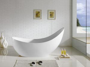 Quality Unique Slipper Small Freestanding Soaking Tub 1800x890x680mm Indoor Tapered for sale