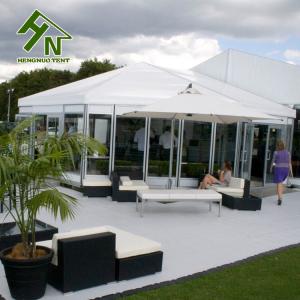 Quality Hexagon Top Arabian Style Tents Rainproof Commercial Marquee With Glass Walls for sale