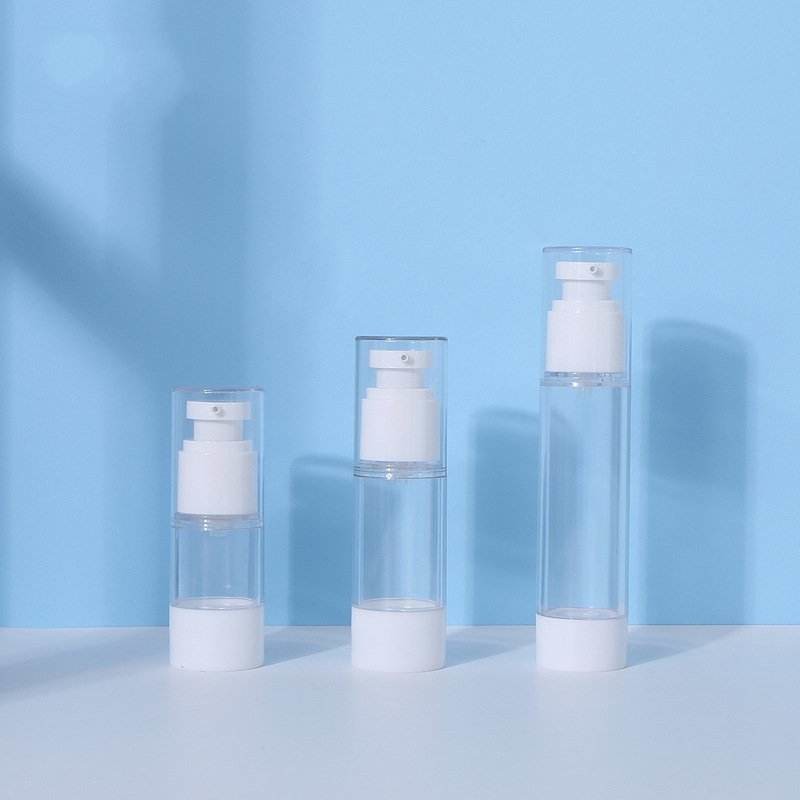 Quality Plastic Cosmetic Airless Pump Bottles For Face Eyes Cream Lotion 15ml 30ml 50ml for sale