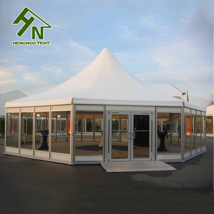 Quality SGS Certification Multi Sided Tent Enclosed Party Rainproof With Glass Walls for sale