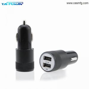 Quality Best Metal Dual USB Port Car Charger Universal for Apple iPhone iPad iPod Samsung Galaxy Motorola Droid Nokia Htc for sale