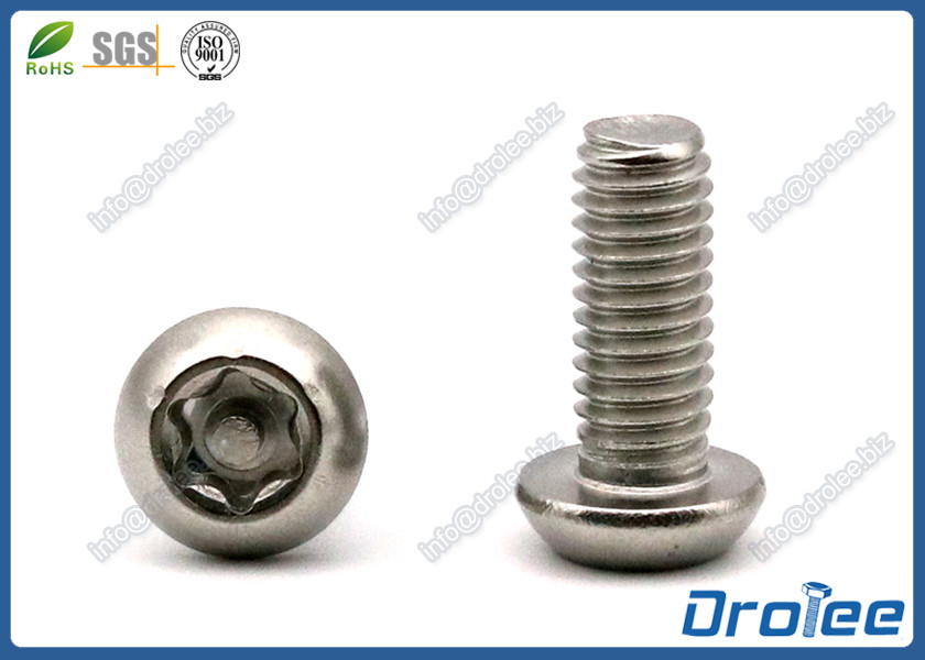 Quality Stainless Steel Button Head Torx Tamper Proof Security Screws for sale