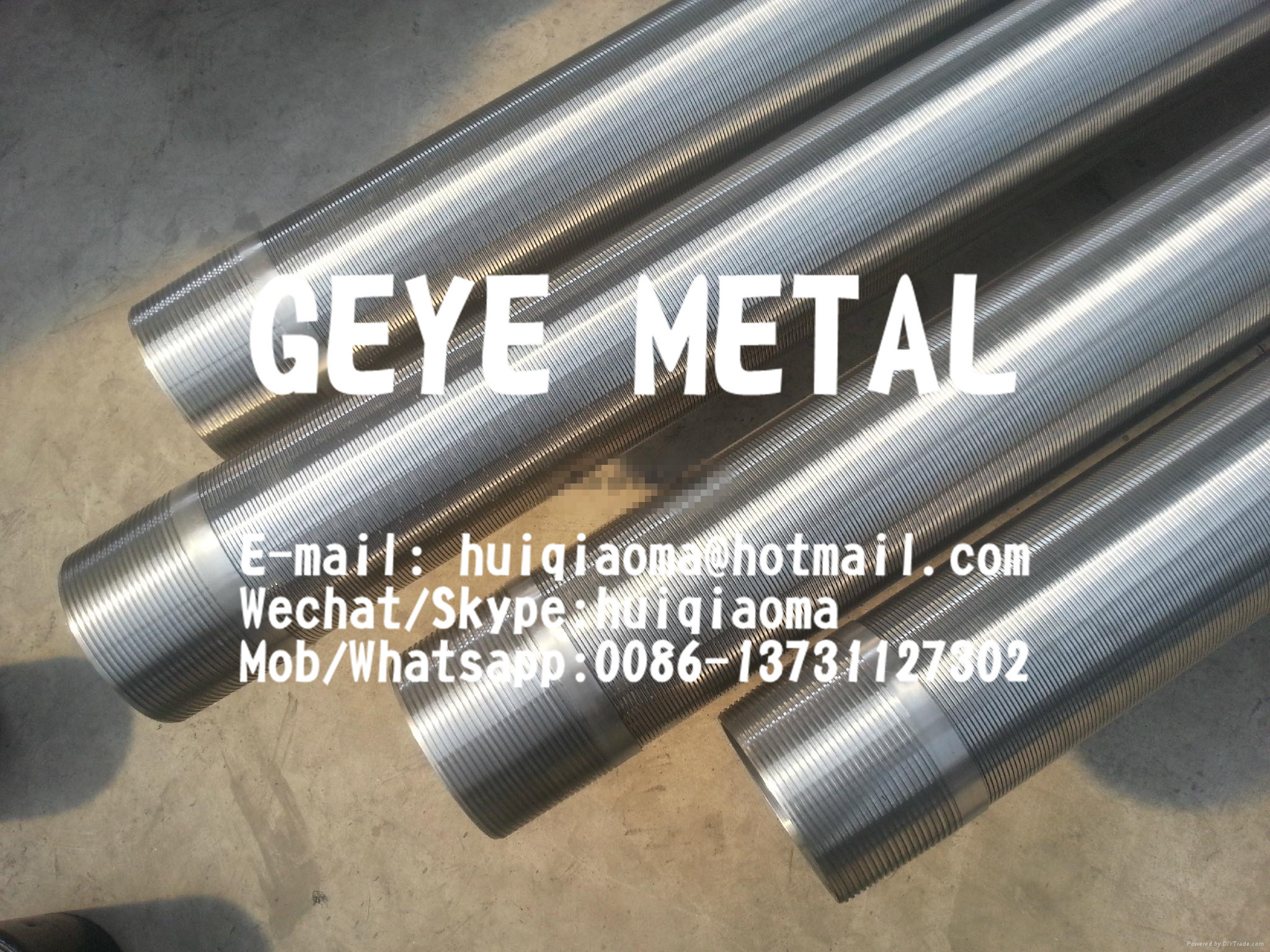 Quality Stainless Steel Wedge Wire Water Well Pipes| Screens| Filters, Profile V-wire Wrapped Slot Tubes Water Wells for sale