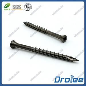 Quality Black Oxide Stainless Steel Square Drive Trim Head Deck Screw Type 17 for sale