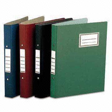 Buy Ring Binder with Gray Cardboard, Customized Designs and Colors are Welcome, for Offices and Schools at wholesale prices
