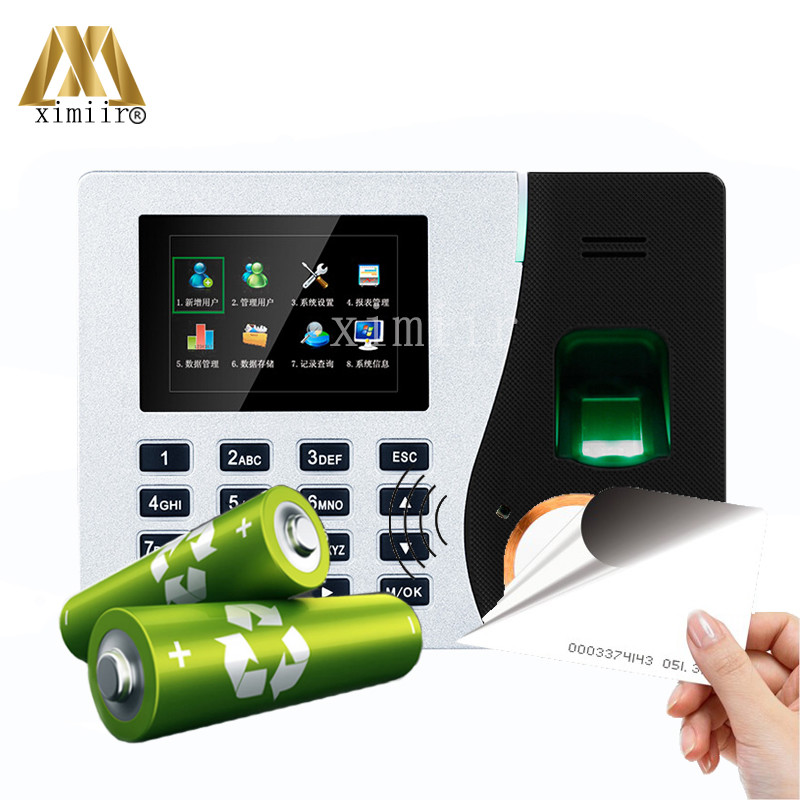 Quality Biometric Cheap Price K14 TCP/IP Fingerprint With Built in Battery Time Clock Time Attendance for sale