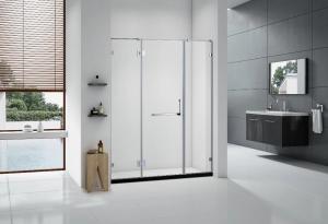 Quality Clear Custom Glass Shower Doors /  Screen , Bespoke Shower Doors SS 304 Open Style for sale