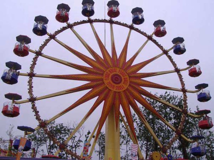 Quality Flower Cabins Design Amusement Park Ferris Wheel Driven By Electric Control System for sale