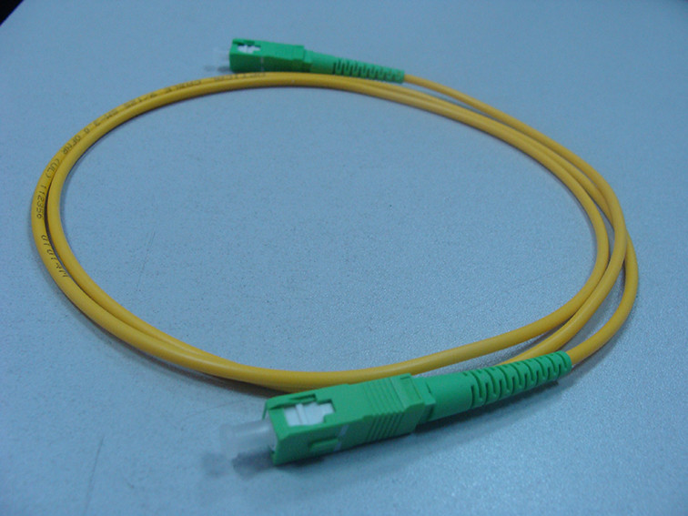 Quality Simplex 2.0mm LSZH Fiber Optic Patch Cord SC / APC Connector to SC / APC SM for sale