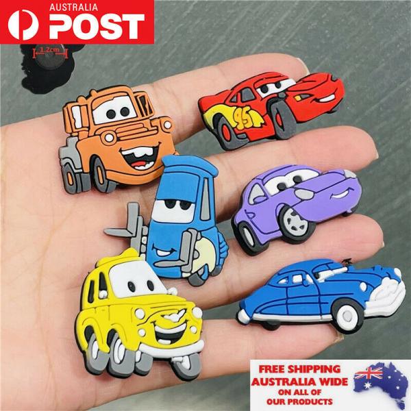 Buy 6 PVC Disney Cars Fridge Magnet Set Novelty Cartoon Kids Gift Collectables at wholesale prices