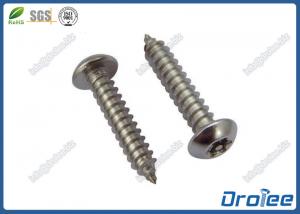 Quality 18-8 / A2 / 304 Stainless Button Head Tamper Resistant Torx Self-tapping Screw for sale