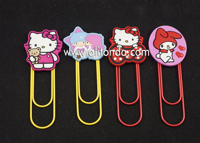 Quality Metal Cartoon stationery Accessories Marvel Bookmarks with Clips for paper files for sale
