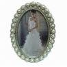 Buy cheap 4x6" Metal Photo Frame with Zinc Alloy and Fake Pearls, Suitable for Wedding from wholesalers
