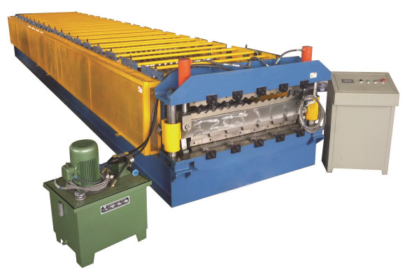 Quality Steel Trapezoidal Roofing Sheet Roll Forming Machine for sale