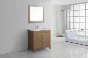 Soft Closer Door MDF Bathroom Cabinet / MDF Bathroom Vanity For Hotel 800 * 470mm