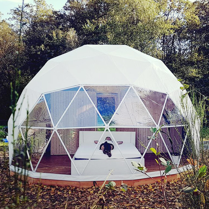 Quality 7m Outdoor Waterproof Portable Geodesic Dome PVC Roof Covered Home for sale