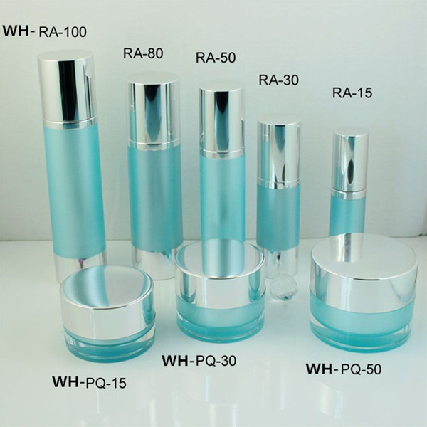 Quality 15ml 30ml 50ml 80ml 100ml 100gr cylindrical cosmetic airless bottle with aluminum cap pump base for sale