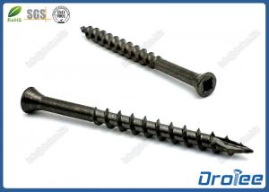 Quality Black Oxide Stainless Steel Square Drive Trim Head Deck Screw Type 17 for sale