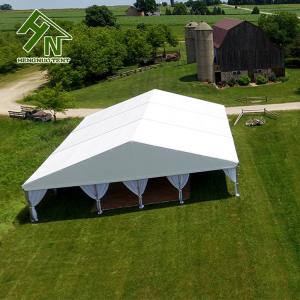 Quality SGS Certified 40*100ft Waterproof Garden Marquee Aluminum Frame 500 People Capacity for sale