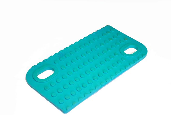 Quality Blue PU Injection Molded Plastic Parts , Vibration Isolation Plastic Pad Parts for sale