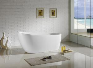 Quality Comfortable Acrylic Insulated Freestanding Bathtubs 1700mm Durable Classic for sale