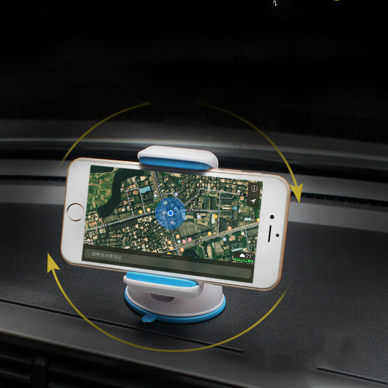 Quality 360 Degree Rotating Car Mount Smart Phone Holder Handfree Dashboard Phone Rack for all Kinds of Cellphone with Package for sale
