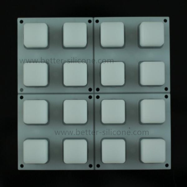 Elastomer 4x4 Control Switch Buttons Transparent Silicone Keyboard For Remote