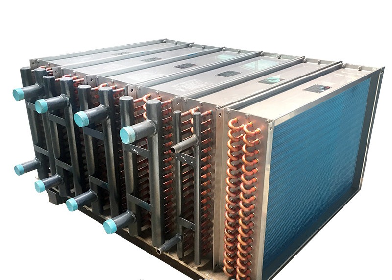 Quality High Durability Copper Tube Fin Heat Exchanger For Chiller Water Cooling Area for sale